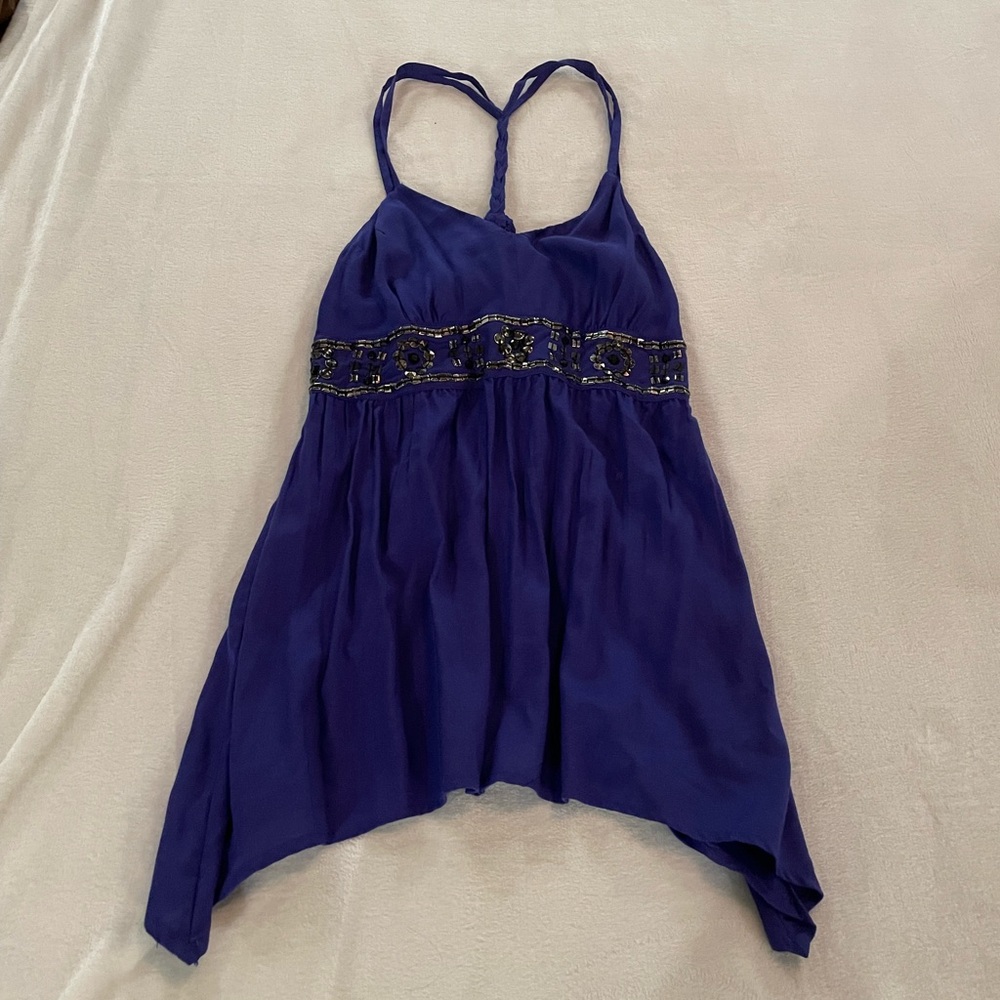 *3 for $15* Empire Waist Flowy Top ~ Vintage Purple
